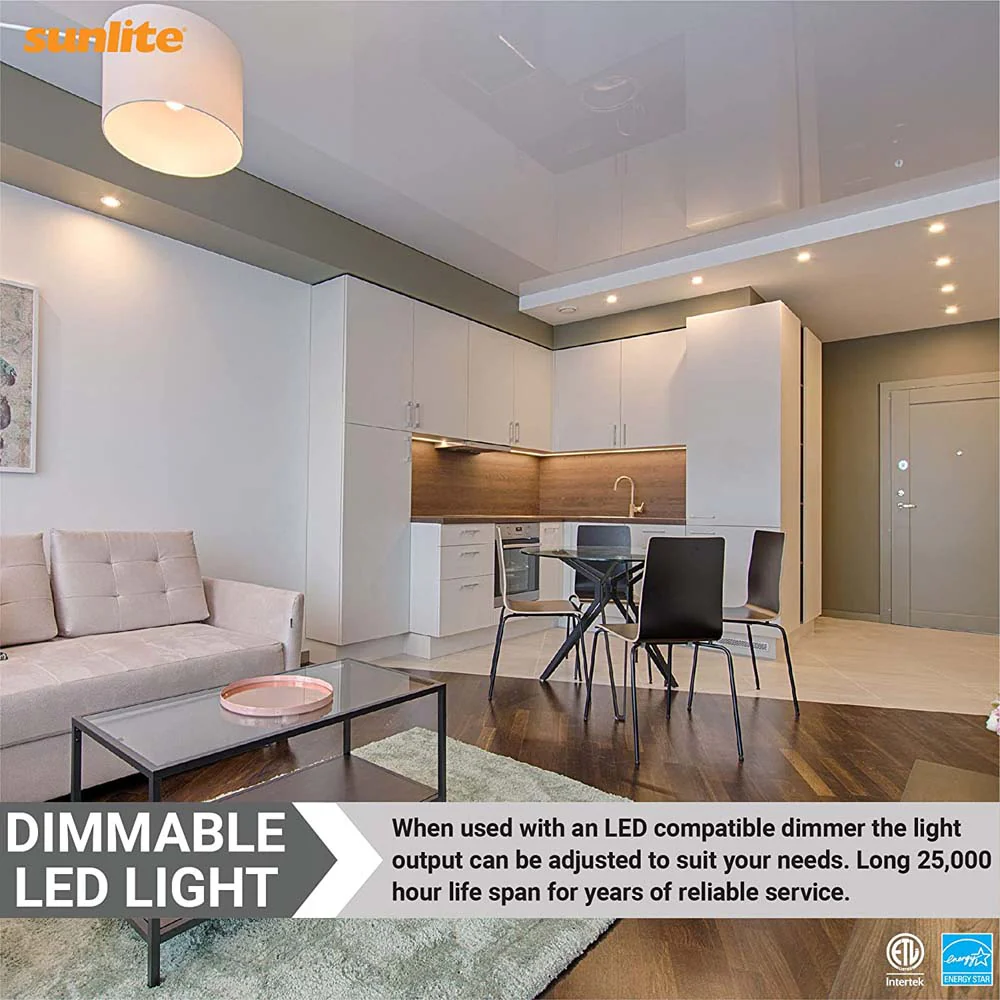 Sunlite LED MR16 Reflector Spotlight Bulb 7w 120v GU10 Base 3000K - Warm White - Image 5