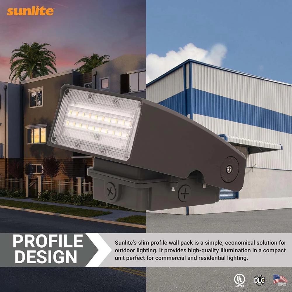 Sunlite LED Outdoor Slim Profile Cutoff Wallpack CCT Wattage Selectable Fixture - Image 6