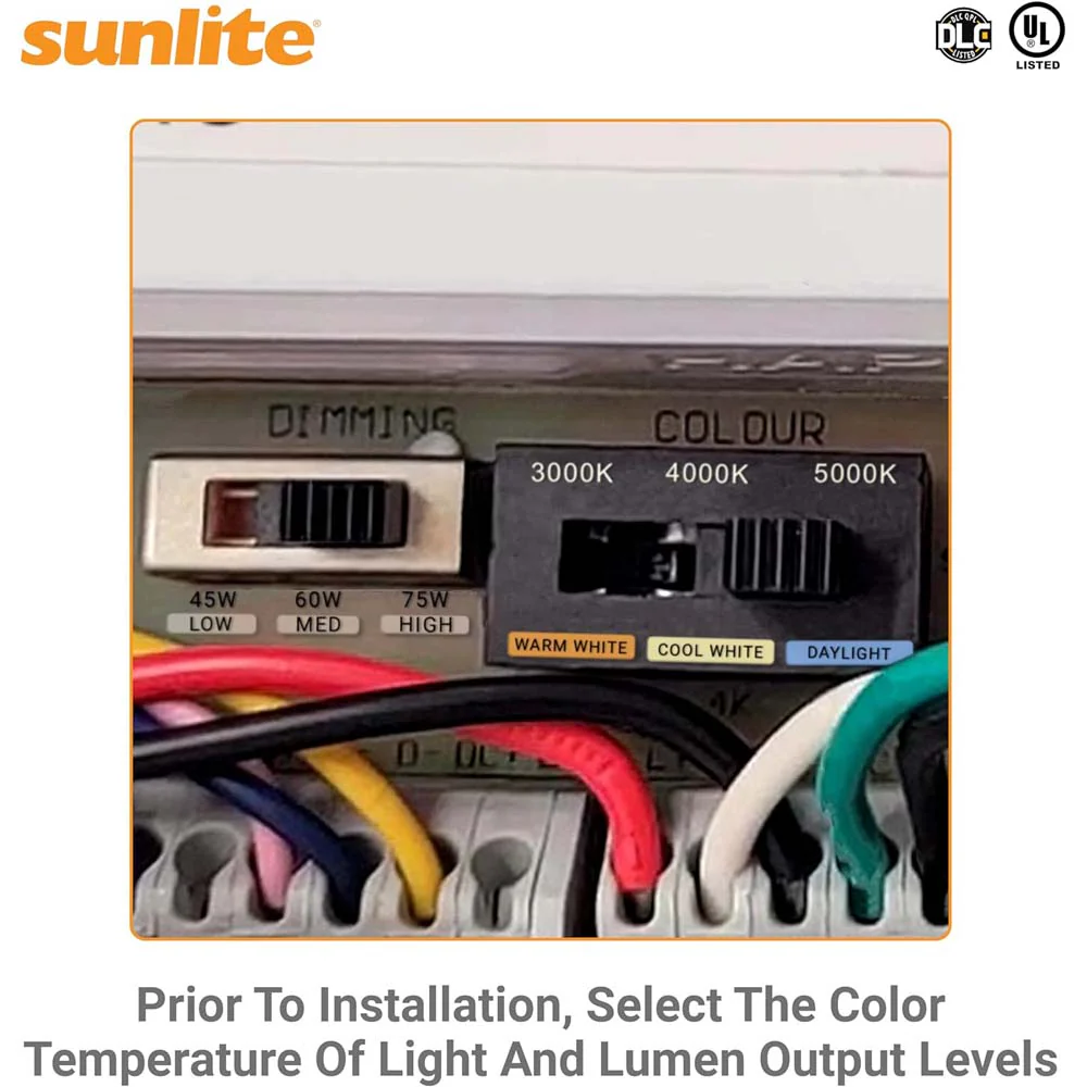Sunlite LED Outdoor Slim Profile Cutoff Wallpack CCT Wattage Selectable Fixture - Image 9