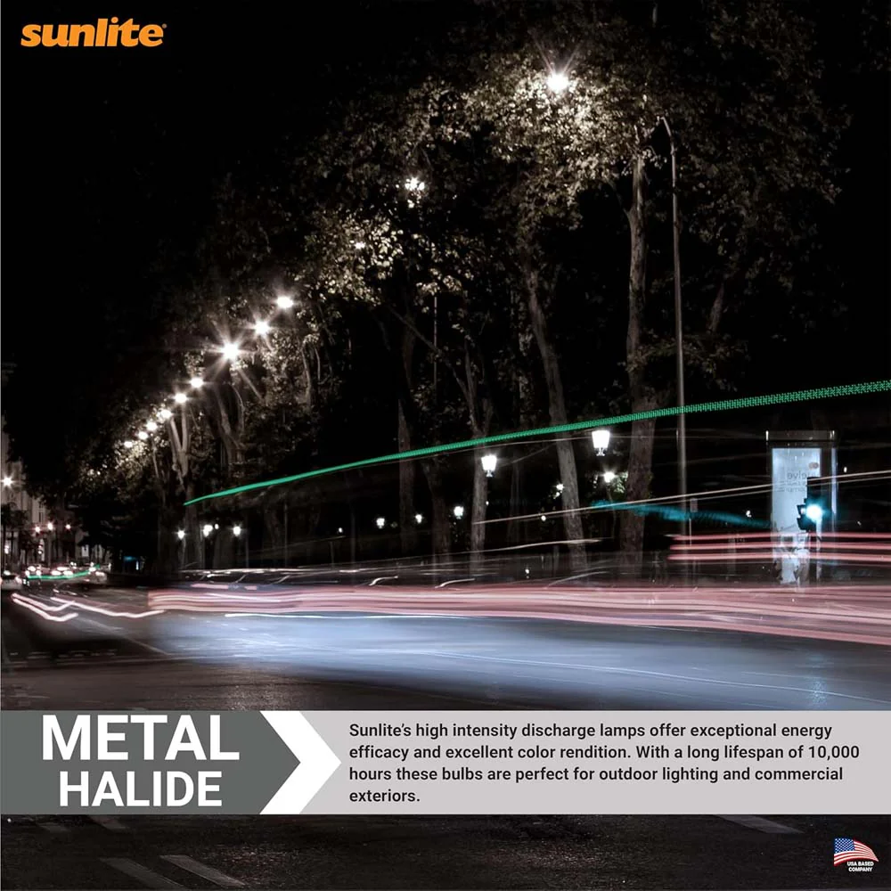 Sunlite MP50/U/MED/PS 50w Pulse Start Protected Metal Halide ED17 bulb - Image 4