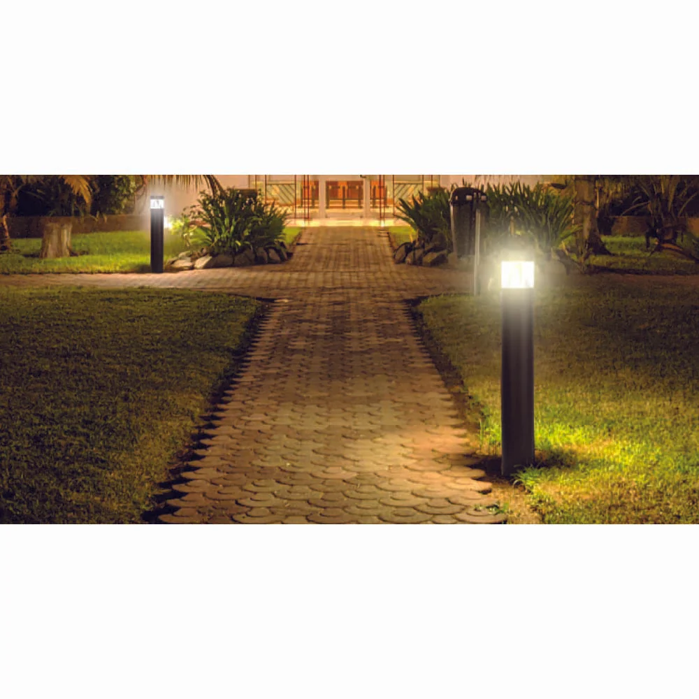 Sunlite Square Color and Watts CCT Tunable Dimmable Bollard Garden Pathway light - Image 2