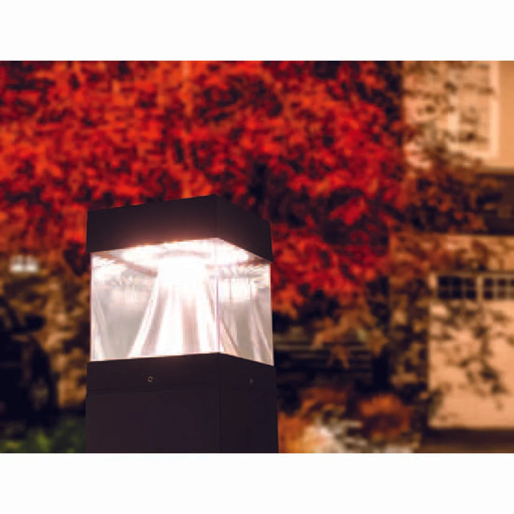 Sunlite Square Color and Watts CCT Tunable Dimmable Bollard Garden Pathway light - Image 3
