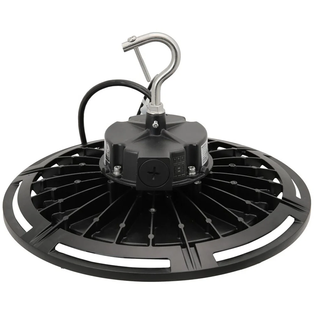 Sunlite UFO High Bay Dimmable Selectable CCT and Wattage With Black Finish - Image 3