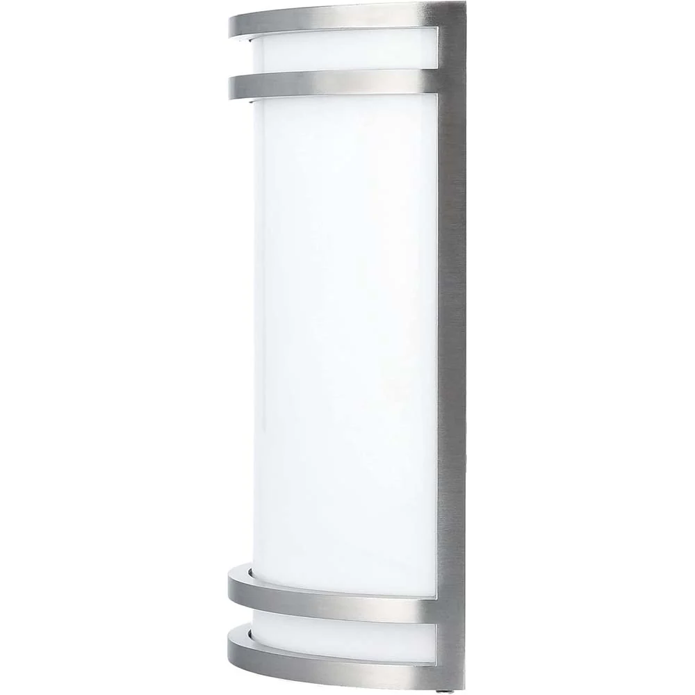 18w 8-in LED Wall Sconce Suitable for Wet Locations - Satin Nickel Finish - Image 3