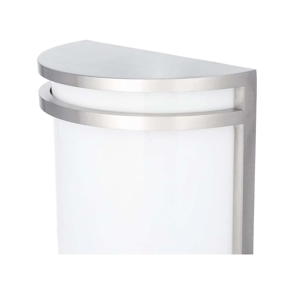 18w 8-in LED Wall Sconce Suitable for Wet Locations - Satin Nickel Finish - Image 4