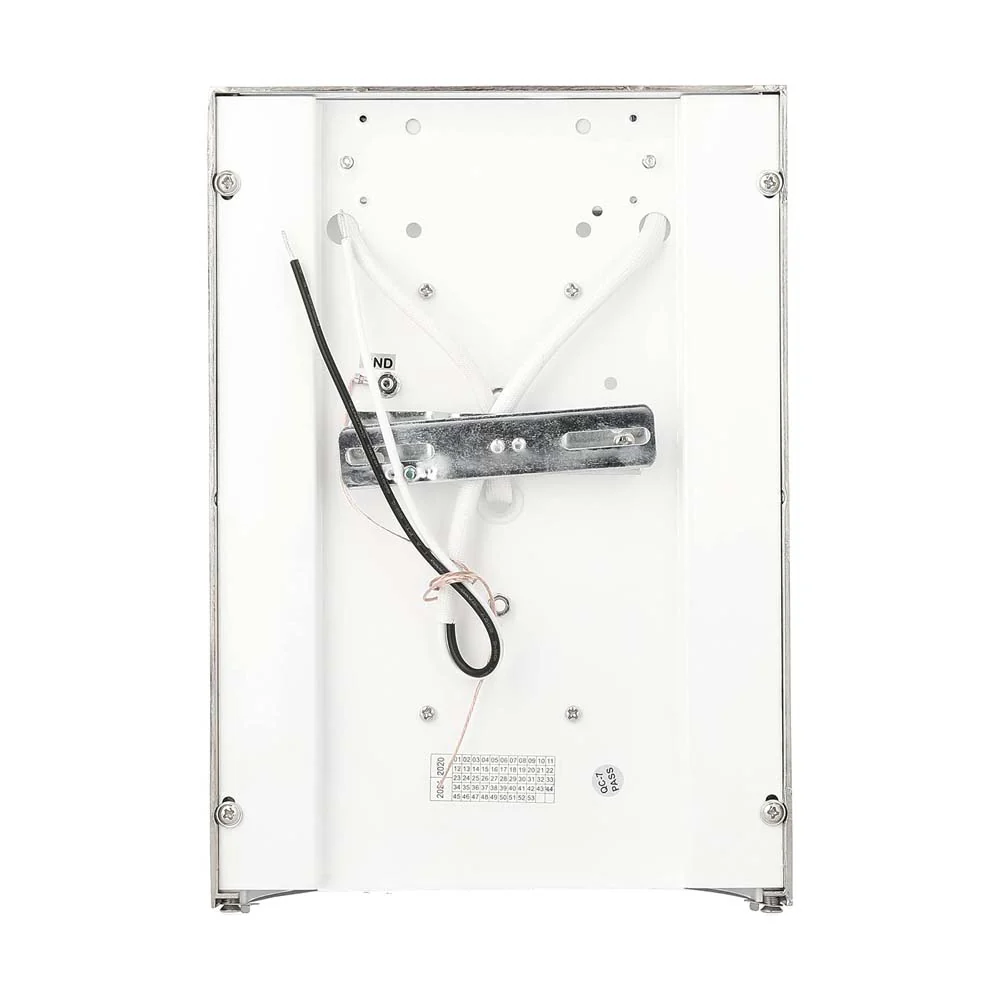 18w 8-in LED Wall Sconce Suitable for Wet Locations - Satin Nickel Finish - Image 5