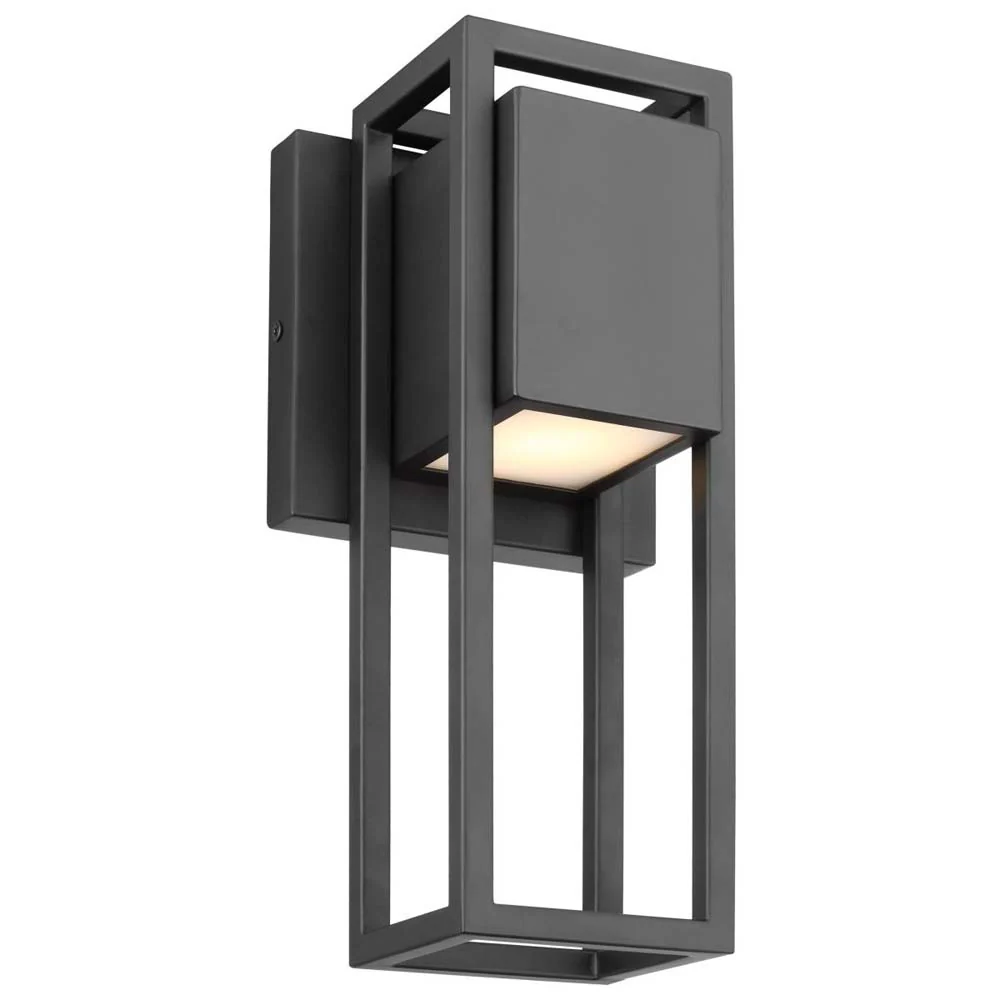 Supreme 10W LED Small Wall Lantern Matte Black Finish - Image 2
