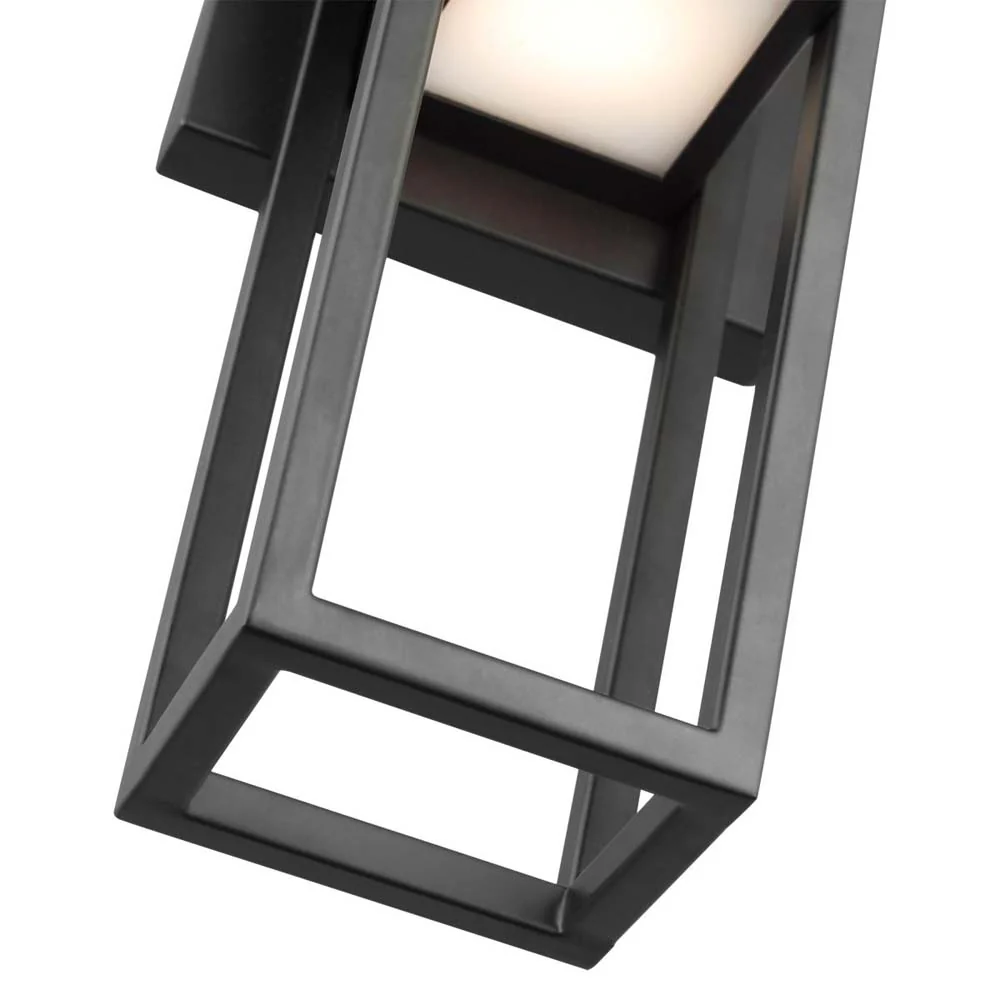 Supreme 10W LED Small Wall Lantern Matte Black Finish - Image 4