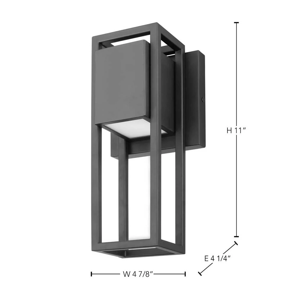 Supreme 10W LED Small Wall Lantern Matte Black Finish - Image 5