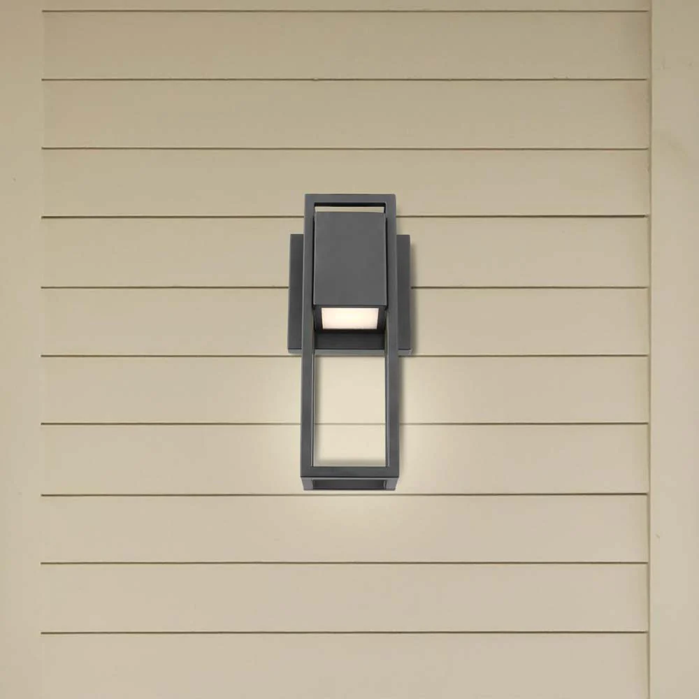 Supreme 10W LED Small Wall Lantern Matte Black Finish - Image 7