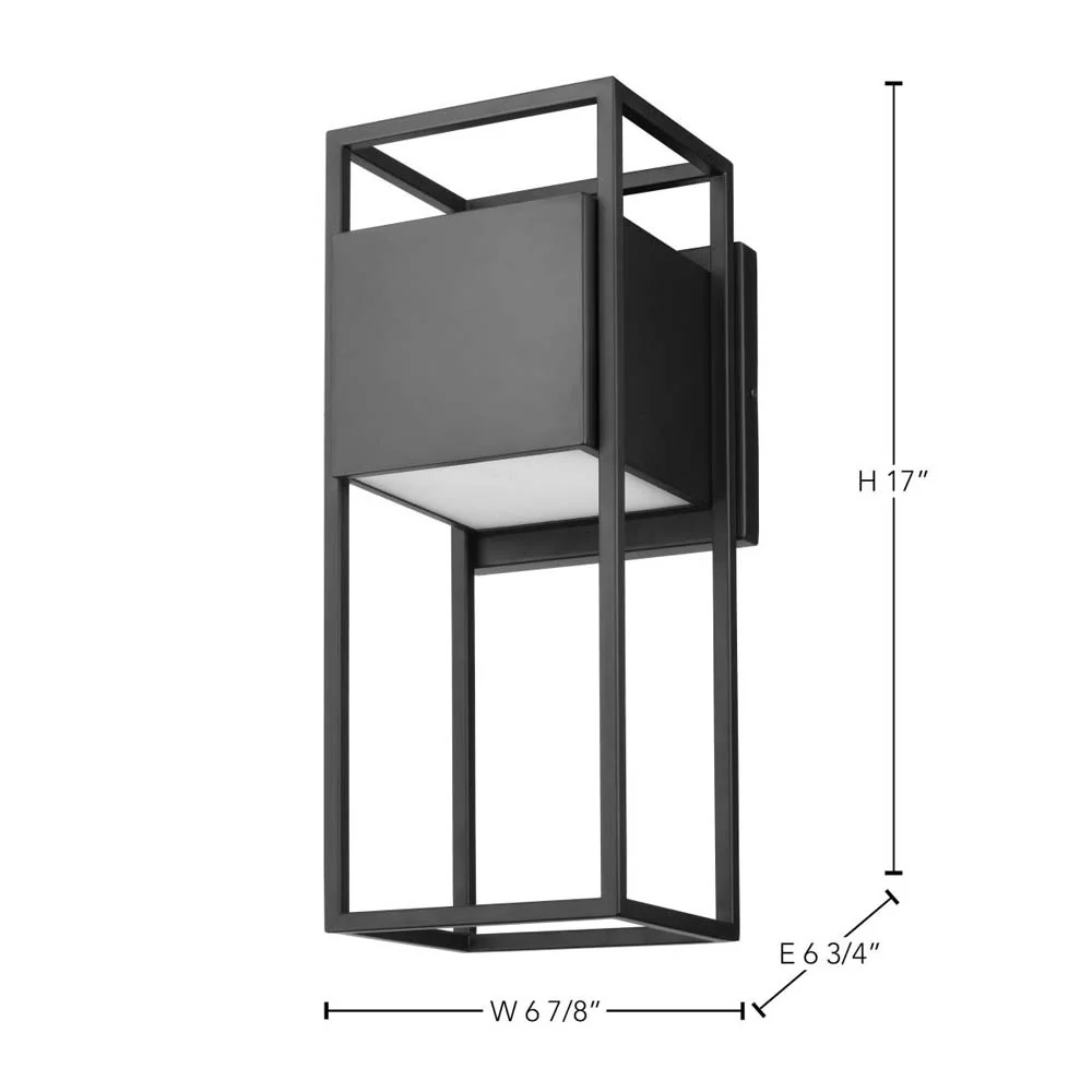 Supreme 18W LED Large Wall Lantern Matte Black Finish - Image 5