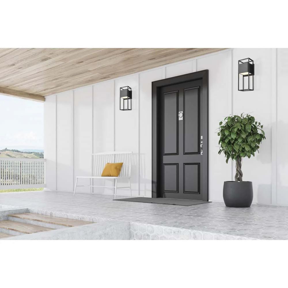 Supreme 18W LED Large Wall Lantern Matte Black Finish - Image 6