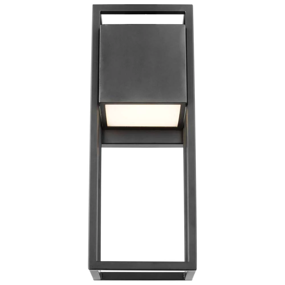Supreme 18W LED Medium Wall Lantern Matte Black Finish - Image 2
