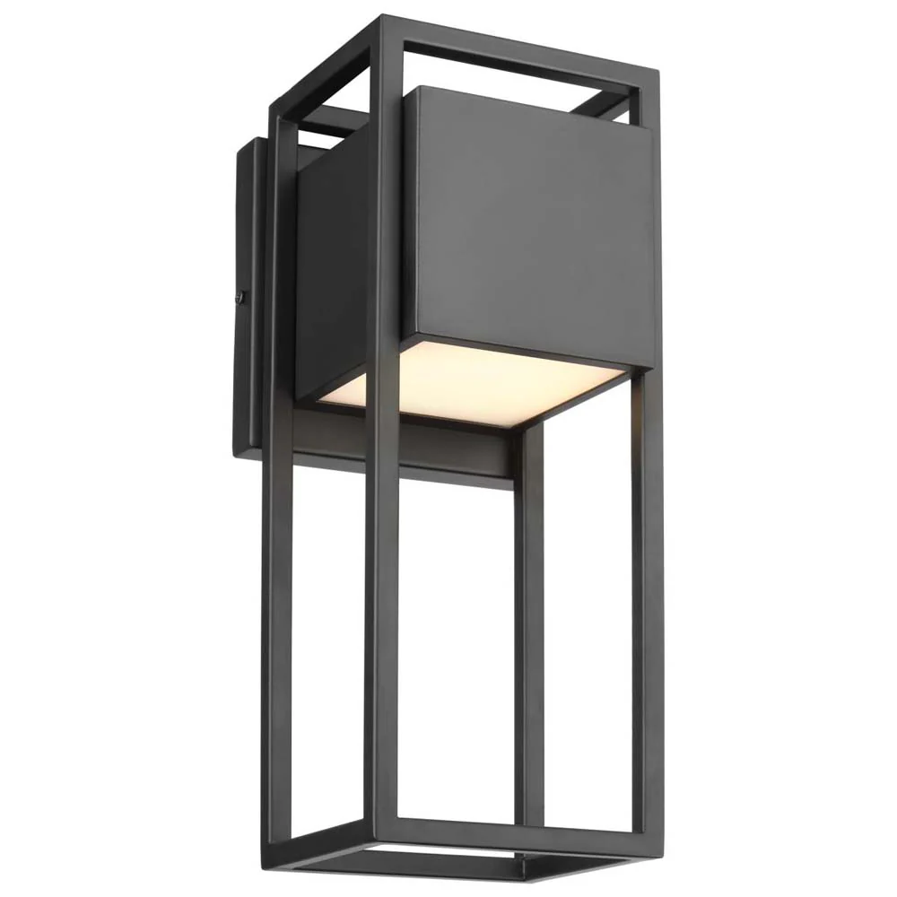 Supreme 18W LED Medium Wall Lantern Matte Black Finish - Image 3