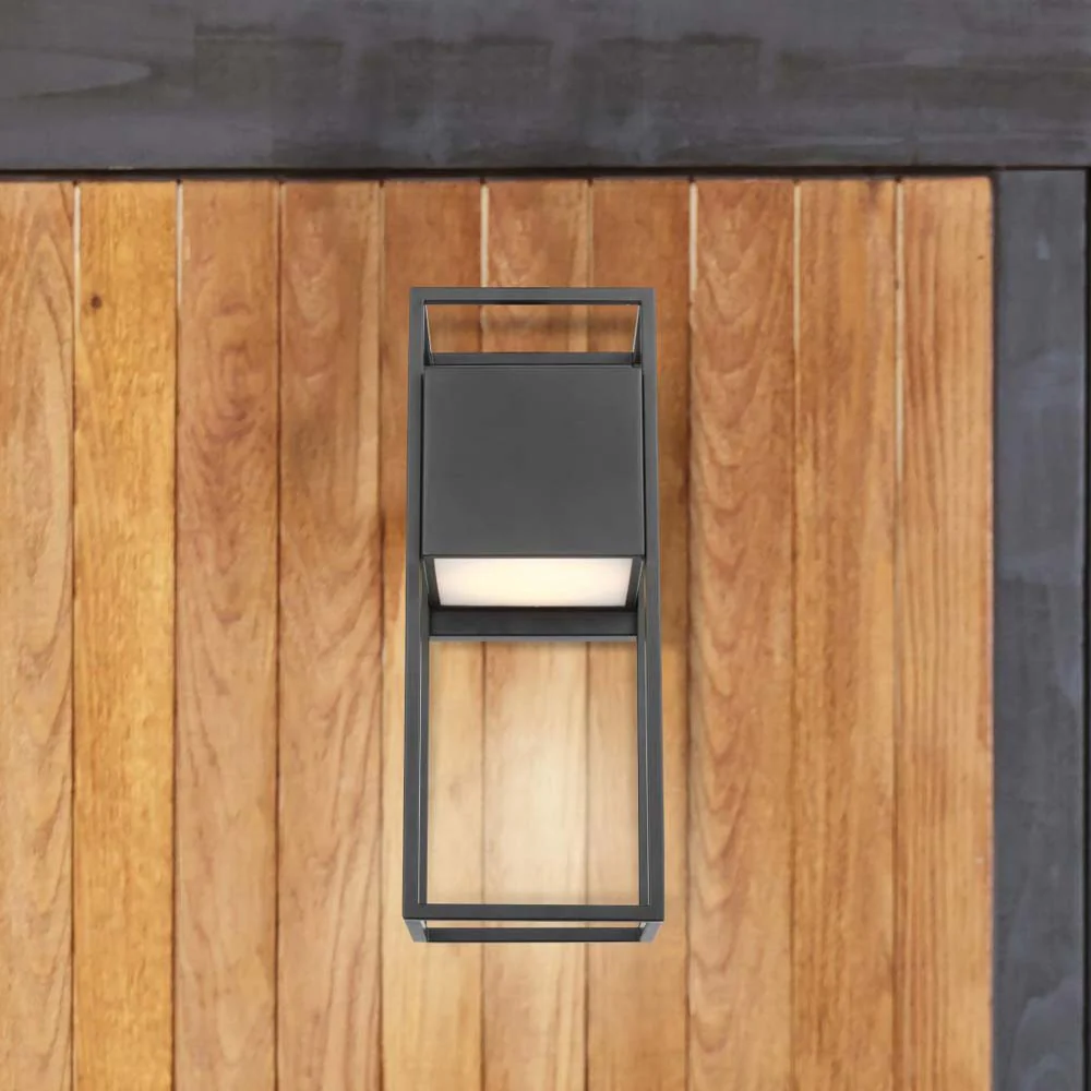 Supreme 18W LED Medium Wall Lantern Matte Black Finish - Image 9