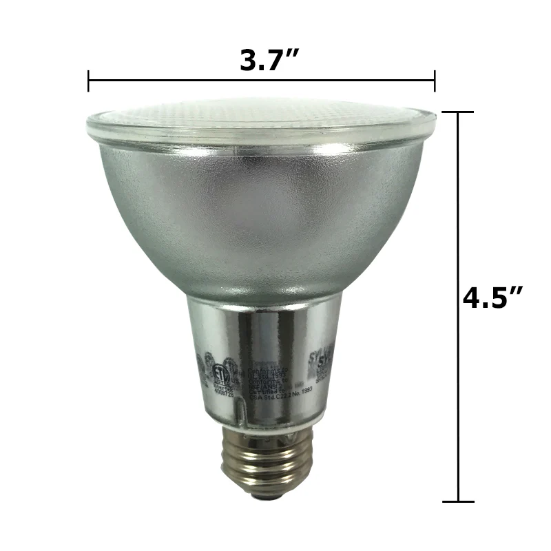 Sylvania 13W PAR30LN LED Dimmable Waterproof Flood 3000K Light Bulb - Image 3