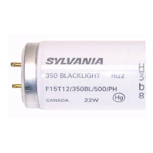 SYLVANIA 22w 15in F15T12/350BL/500/PH Blacklight Fluorescent Tube - Image 4