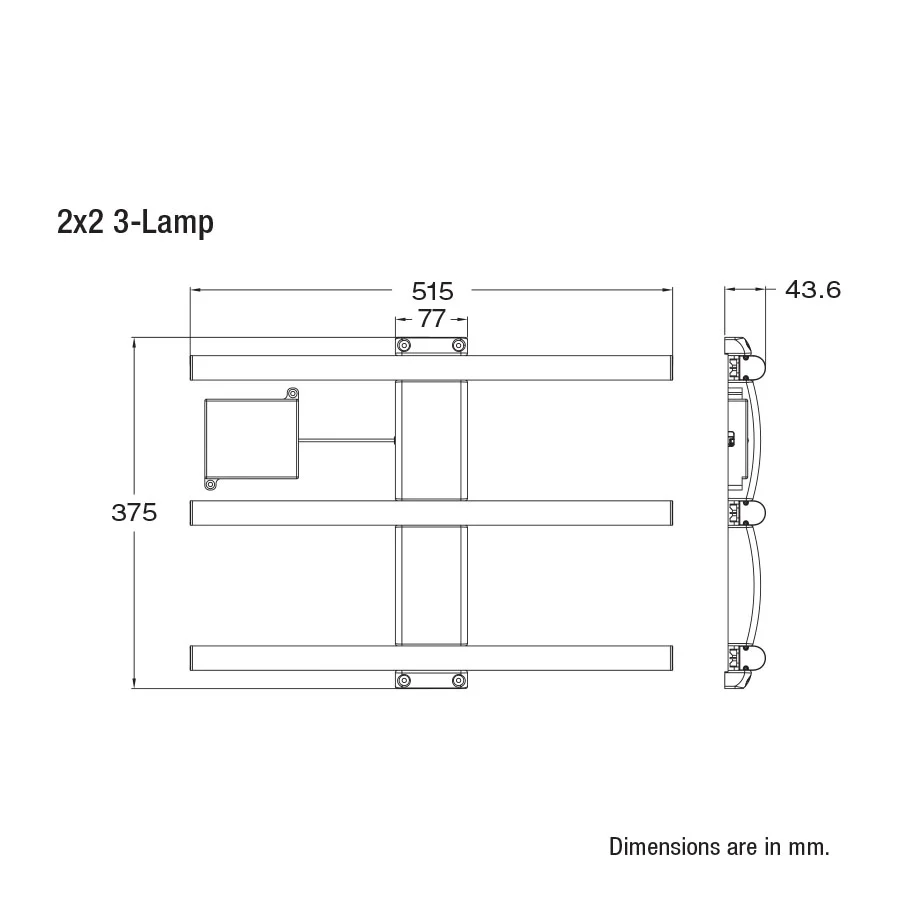 Sylvania 2x2 26w LED Troffer Retrofit Kit 5000K 120-277V Dimmable White Finish - Image 2