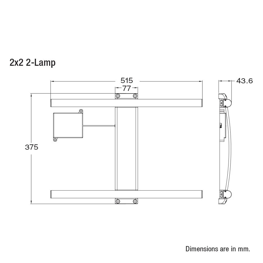 Sylvania 2x2 24w LED Troffer Retrofit Kit 3000K 120-277V Dimmable White Finish - Image 3