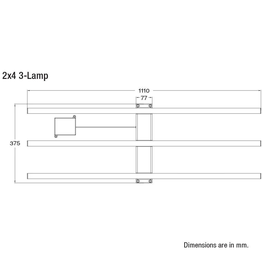 Sylvania 2X4 40w LED Troffer Retrofit Kit 3000K 120-277V Dimmable White Finish - Image 2