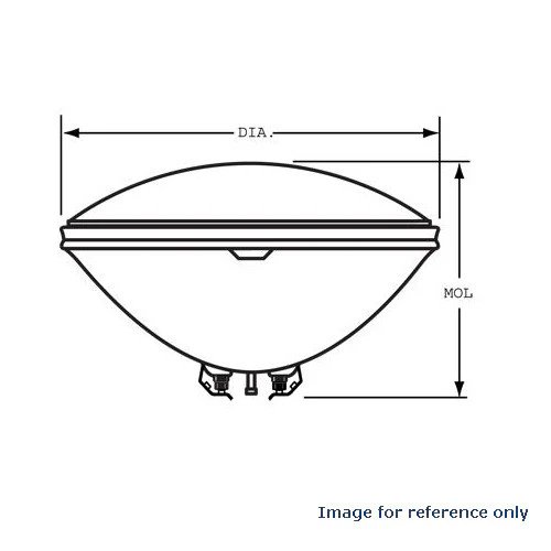 SYLVANIA 4537 Sealed Beam Headlight (5.7" Round) PAR46 - Image 2