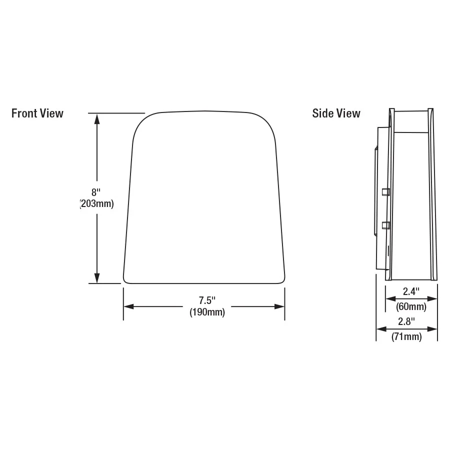 Sylvania 60W LED Slim Wall Pack Bronze 4000K Photocontrol - 175w equivalent - Image 2