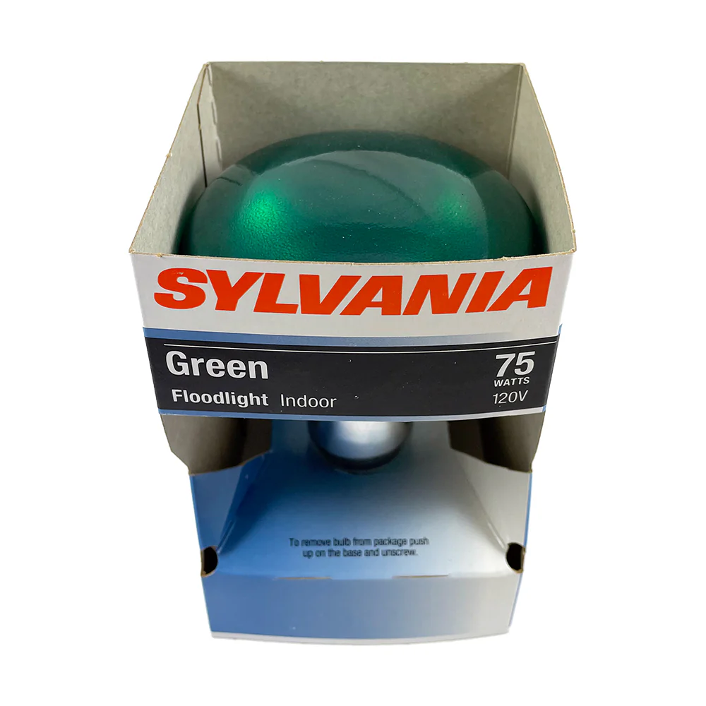 Sylvania 75W 120V Green BR30 Floodlight Incandescent Bulb - Image 3