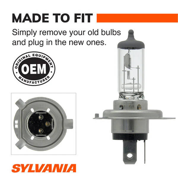 SYLVANIA 9003 (also fits H4) Basic Halogen Headlight Bulb - 1 Pack - Image 6