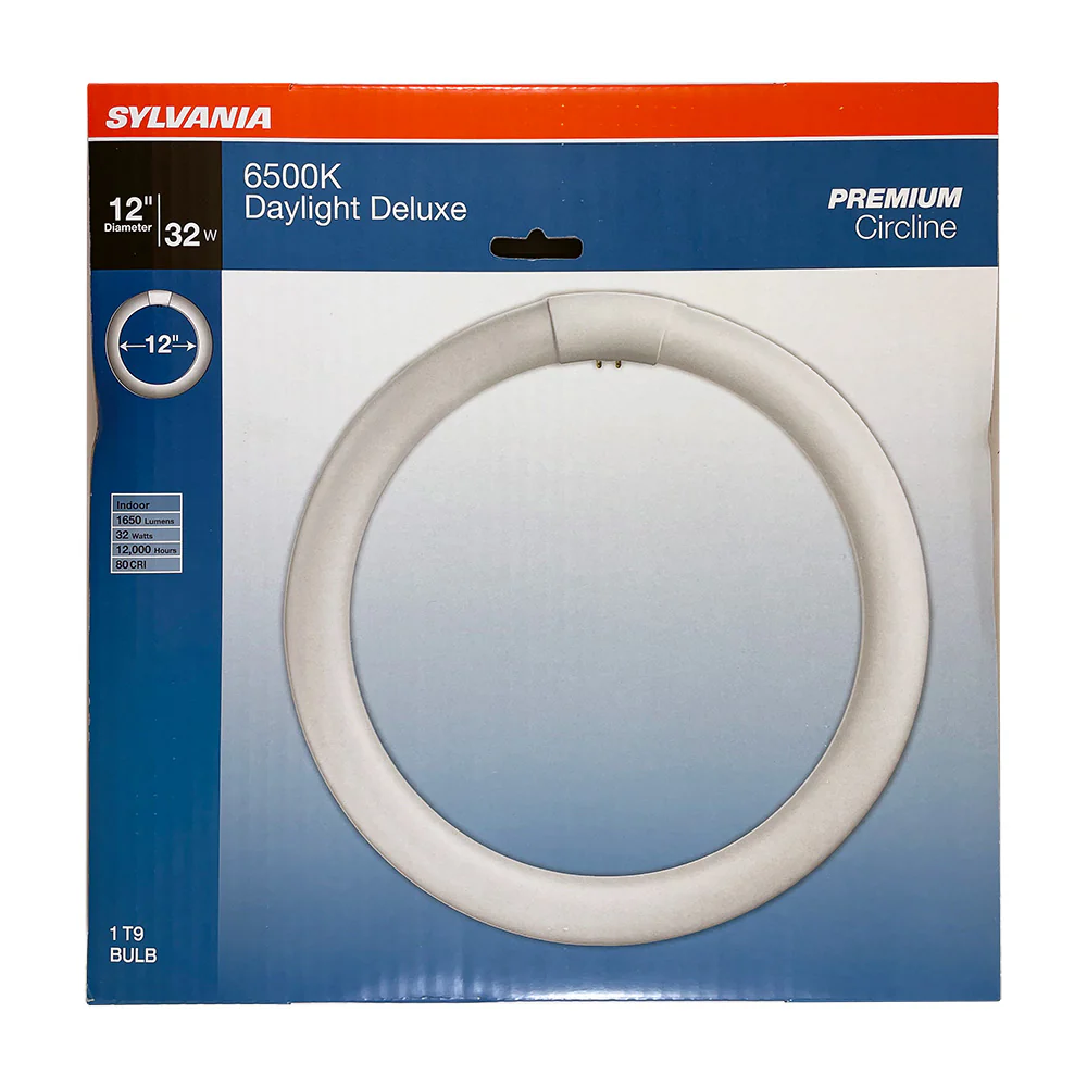 Sylvania FC12T9 32w 12in. T9 6500K Daylight 1650Lm Circline Fluorescent Bulb - Image 2