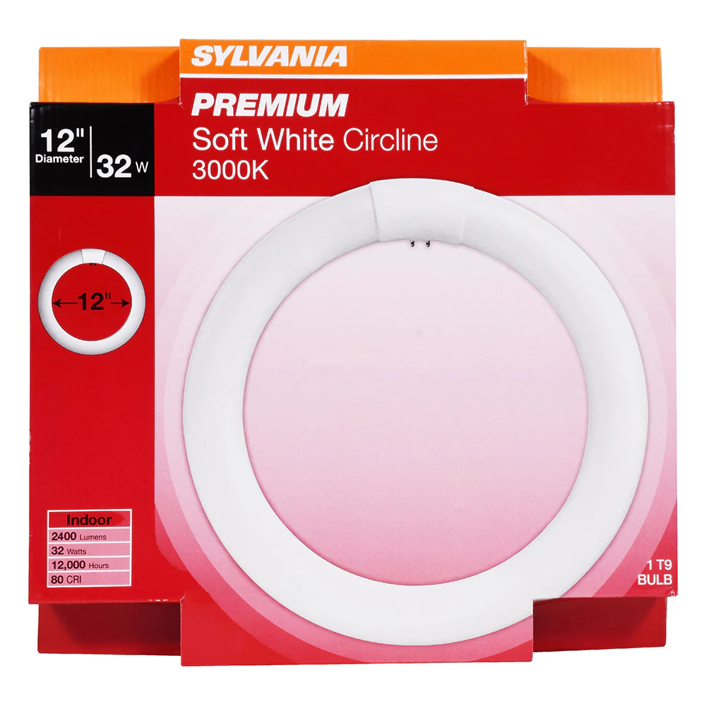 Sylvania FC12T9 32w G10q T9 4-Pin Circline 3000K Soft White Ceiling Light Bulb - Image 3