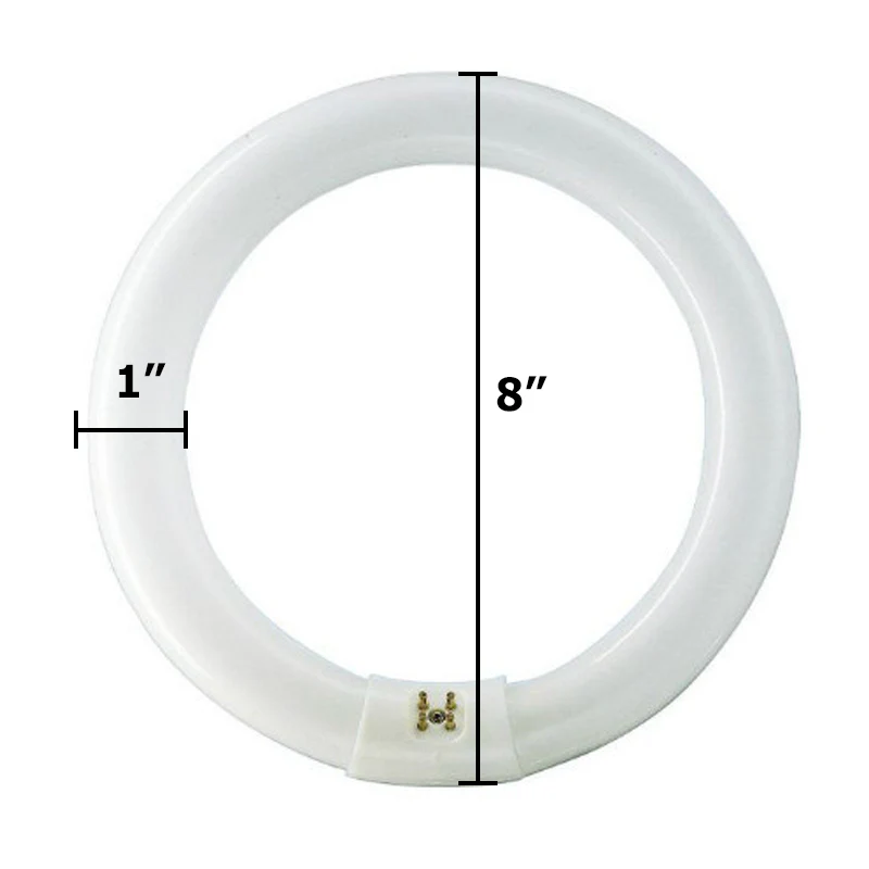 Sylvania FC8T9 22W 8in T9 3000K Bright White 1100Lm G10Q Circline Fluorescent Bulb - Image 2