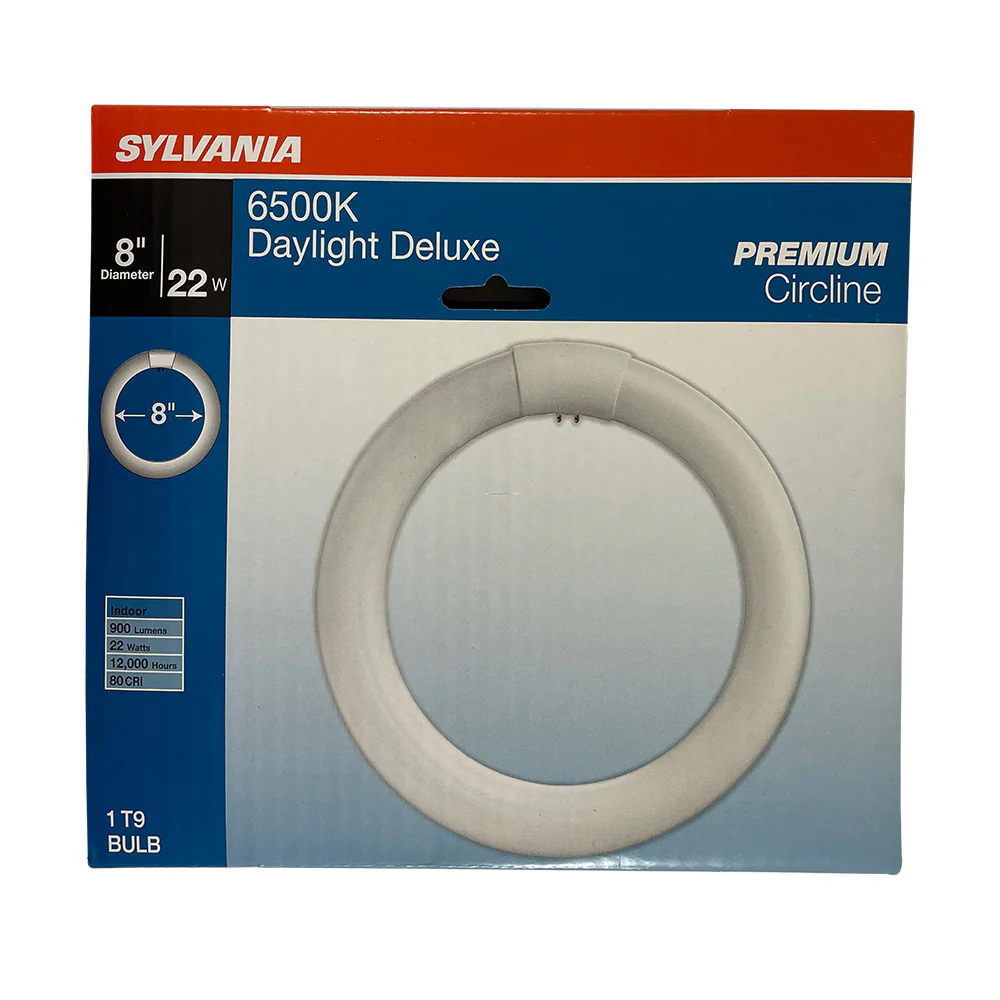 Sylvania FC8T9 22W 8in T9 6500K Daylight 900Lm G10Q Circline Fluorescent Bulb - Image 3