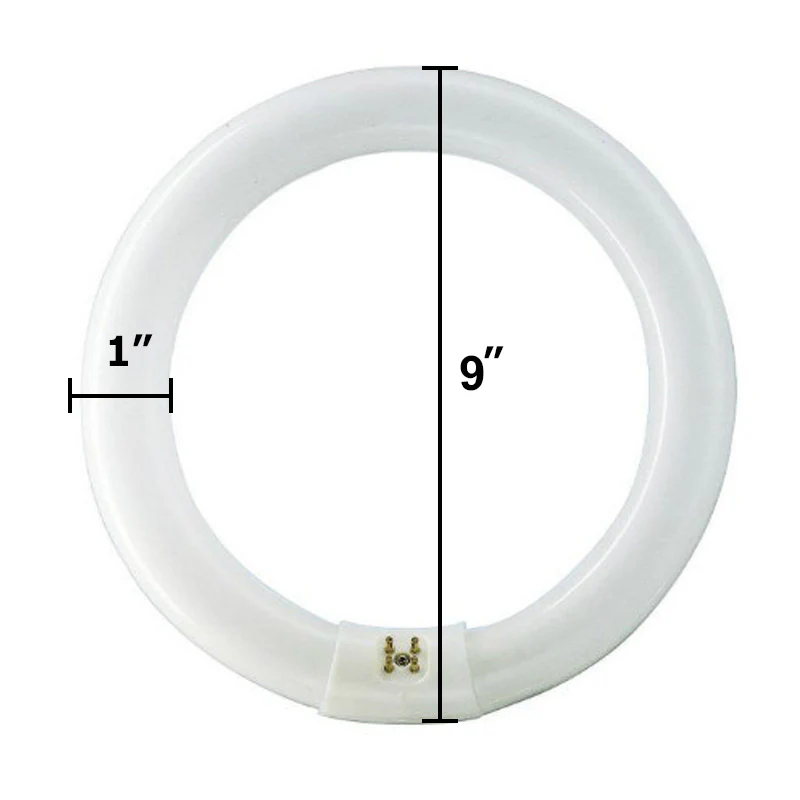 Sylvania FC9T9 30W 9in T9 4100K Cool White 2000Lm G10Q Circline Fluorescent Bulb - Image 2