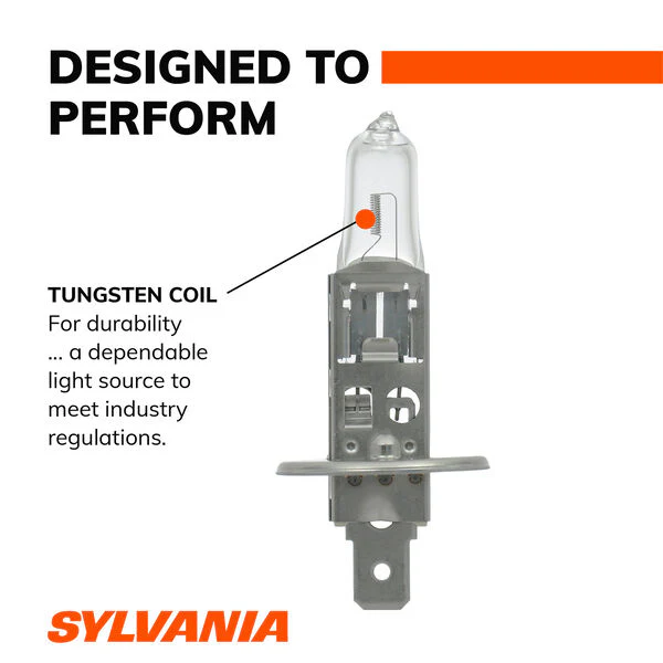 SYLVANIA H1 64150 / 64155 Basic Halogen Headlight Bulb, 1 Pack - Image 4