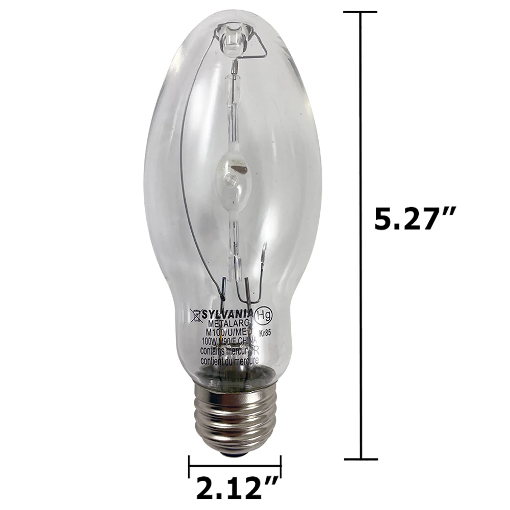 SYLVANIA 64818 - M100/U/MED 100w M90/E Metalarc Pulse Start HID Bulb - Image 2