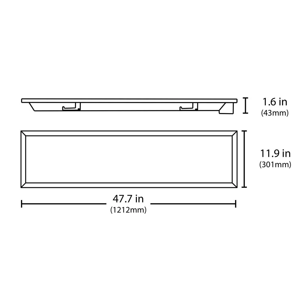 T6C Series 1x4 Ft. LED Troffer, 5000K (120-277V) - Image 2