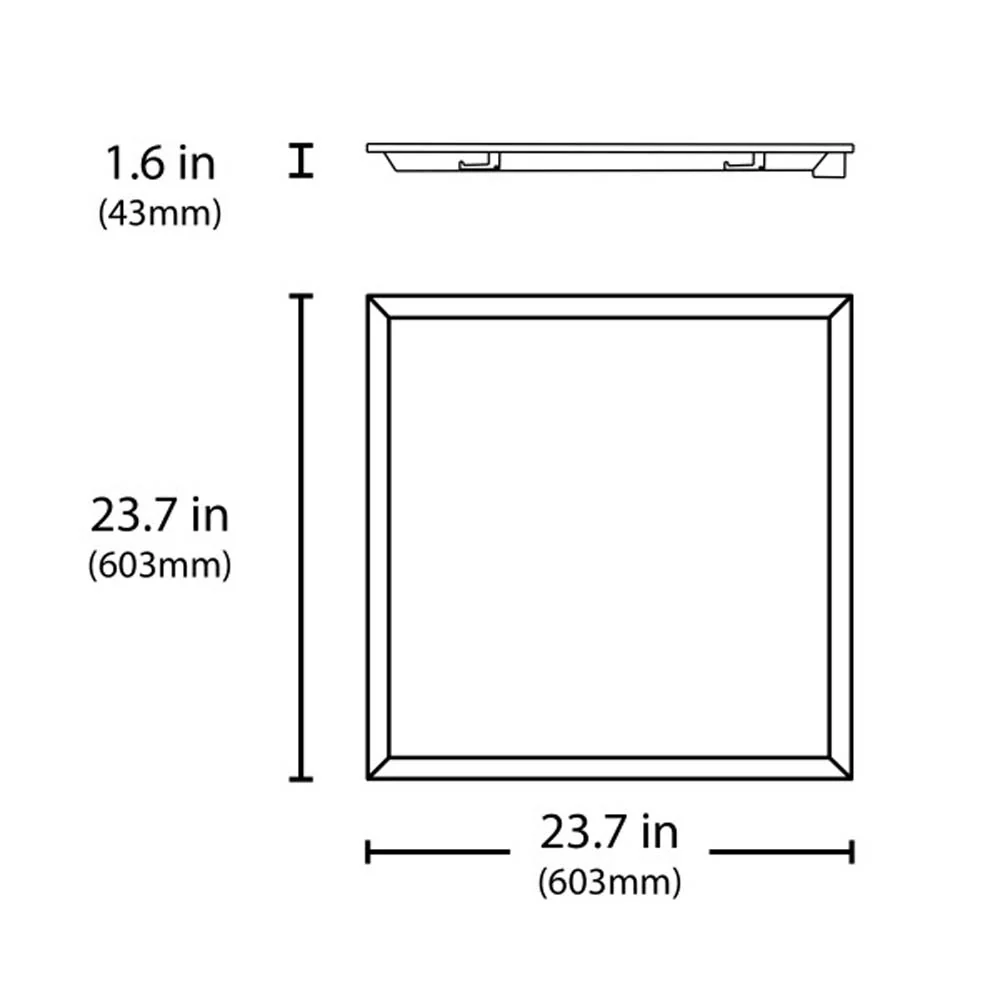 T6C Series 2x2 Ft. LED Troffer, 5000K (120-277V) - Image 2