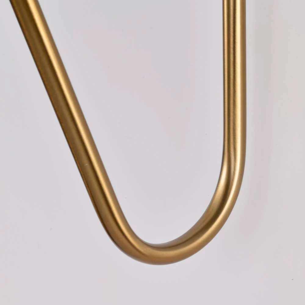 Trilby 1-Light Wall Sconce Matte White with Burnished Brass - Image 10