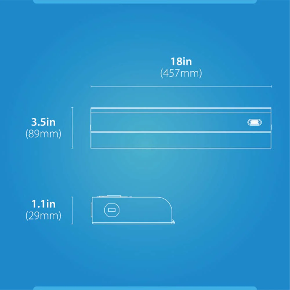UCB Series 18-inch White Selectable LED Under Cabinet Light - Image 2