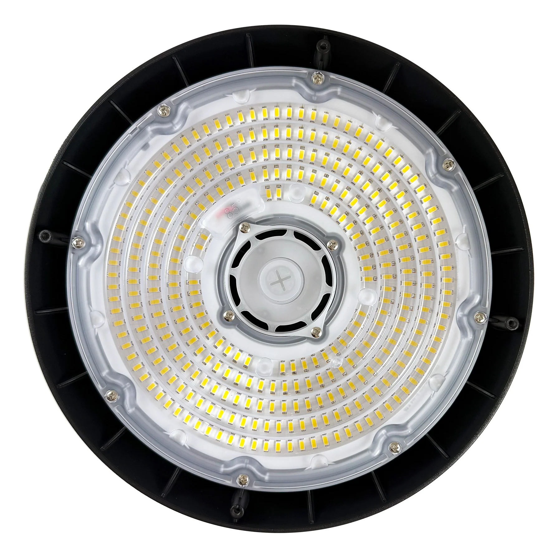 UFO LED High Bay 100W 14,533Lumens 5000K 100-277V Dimmable Black Finish - Image 3