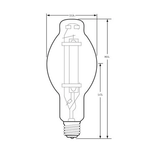 USHIO 1000w UMH-1000/U, BT37, metal halide bulb - Image 3