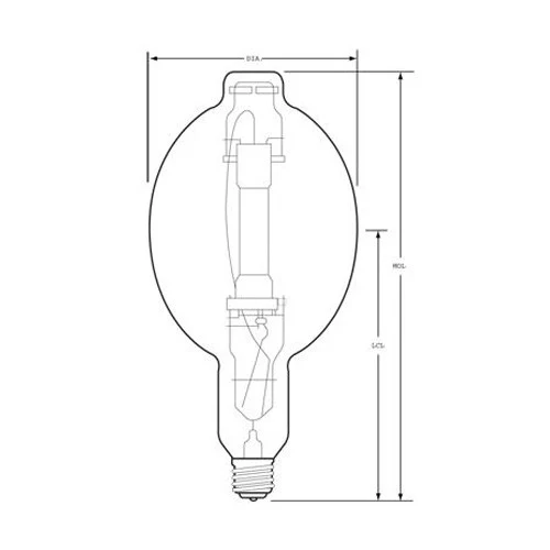 USHIO 1000w UMH-1000/U, BT56, metal halide bulb - Image 2