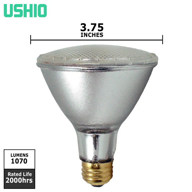 Ushio 60w 120v PAR30L FL30 E26 Eco Plus Halogen Light Bulb - Image 2