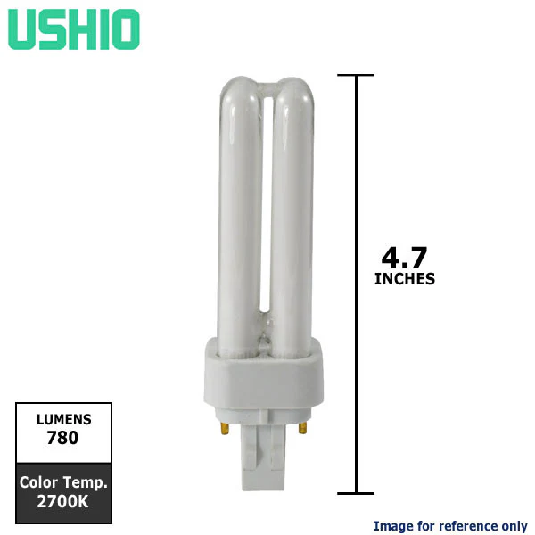 USHIO Compact Fluorescent 13w CF13D/827 Light Bulb - Image 2