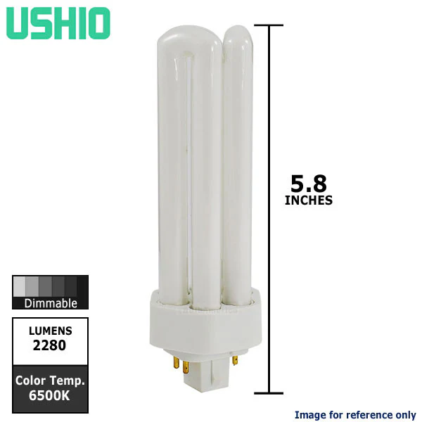 Ushio 3000222 - CF32TE/865 - 32W 6500K - 4 Pin GX24q-3 Base - Triple Tube CFL - Image 3