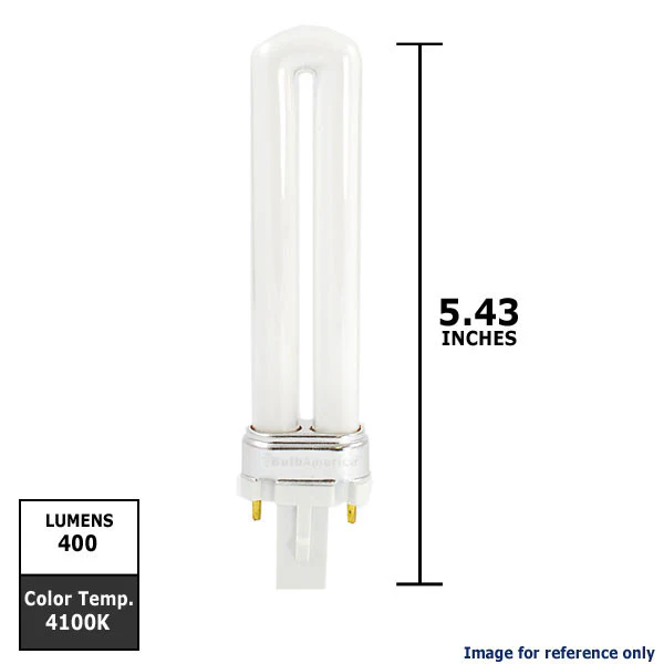 Ushio 3000064 - CF7S/841 - 7W 4100K - 2 Pin G23 Base - Single Tube CFL - Image 2