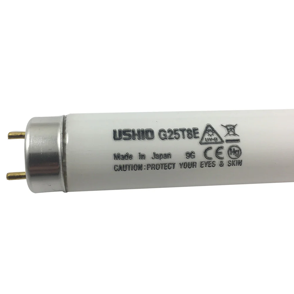 USHIO 3000335 G25T8E 25W Midrange 306nm UV-B Lamp - Image 3