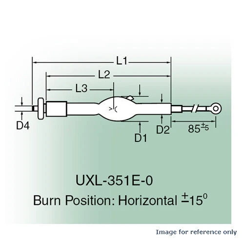 USHIO UXL 351 E-0 350w Xenon Short Arc Lamp - Image 2
