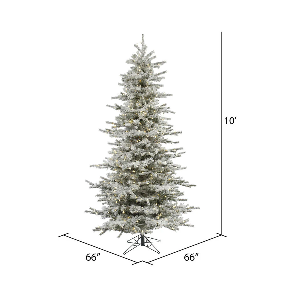 Vickerman 10ft. Sierra Fir Slim Artificial Christmas Tree in Warm White LED lights - Image 5