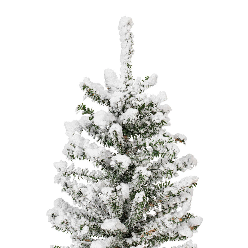 Vickerman 12in. flocked Mini Pine Artificial Christmas tree - Image 5